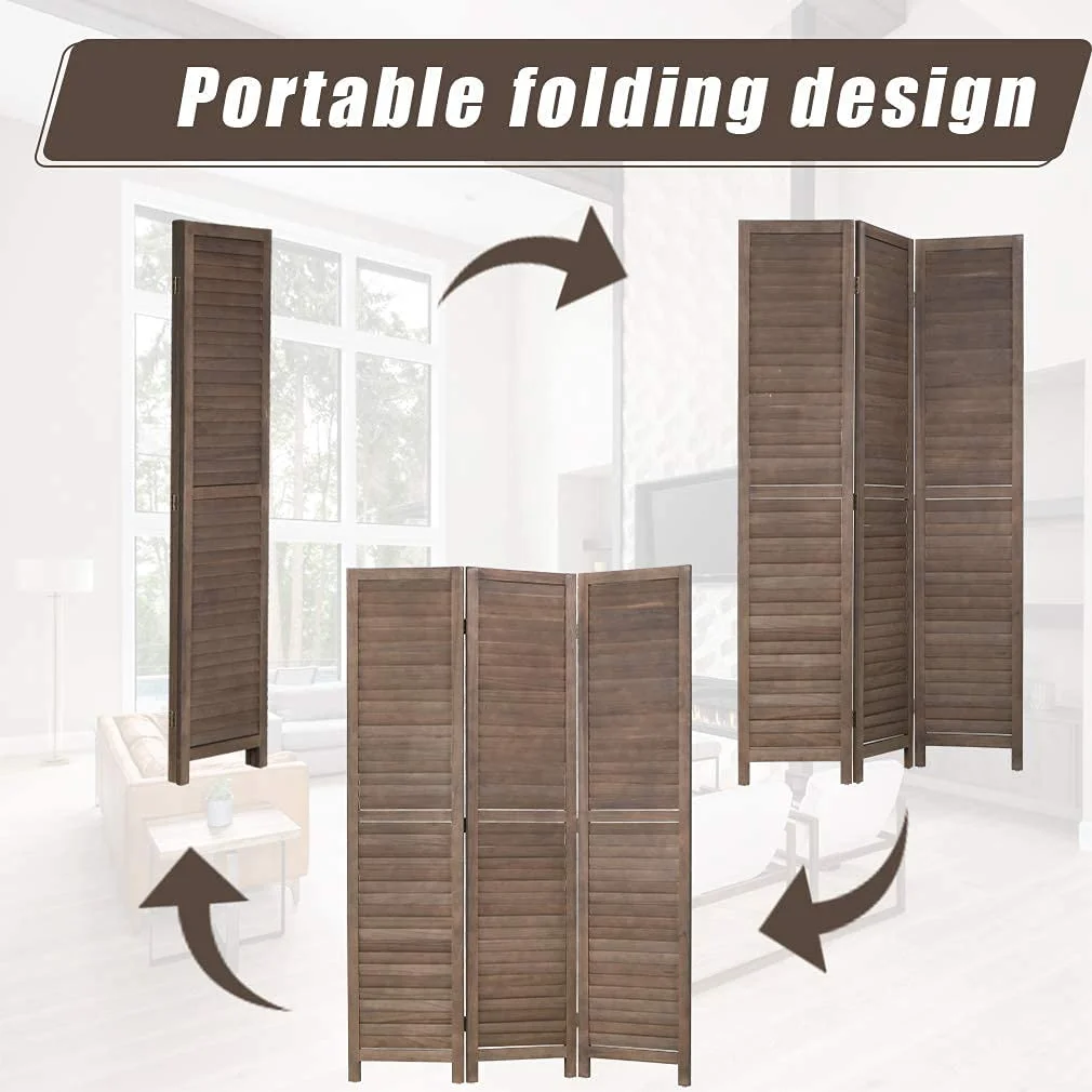 Room Divider Partition 4 Panel Privacy Screen Folding Screen Wood Frame Screen for Home Office Bedroom - Curated Treasures Market