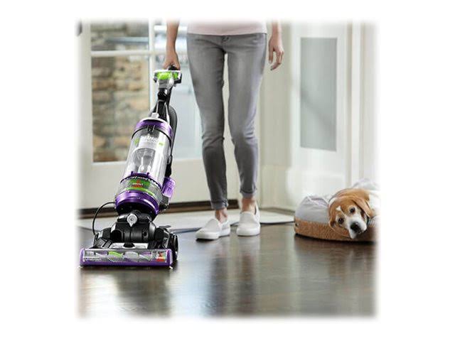 Bissell CleanView Swivel Rewind Pet Deluxe Upright Vacuum - Bagless - Foam Filter/Febreze Filter - Grapevine Purple