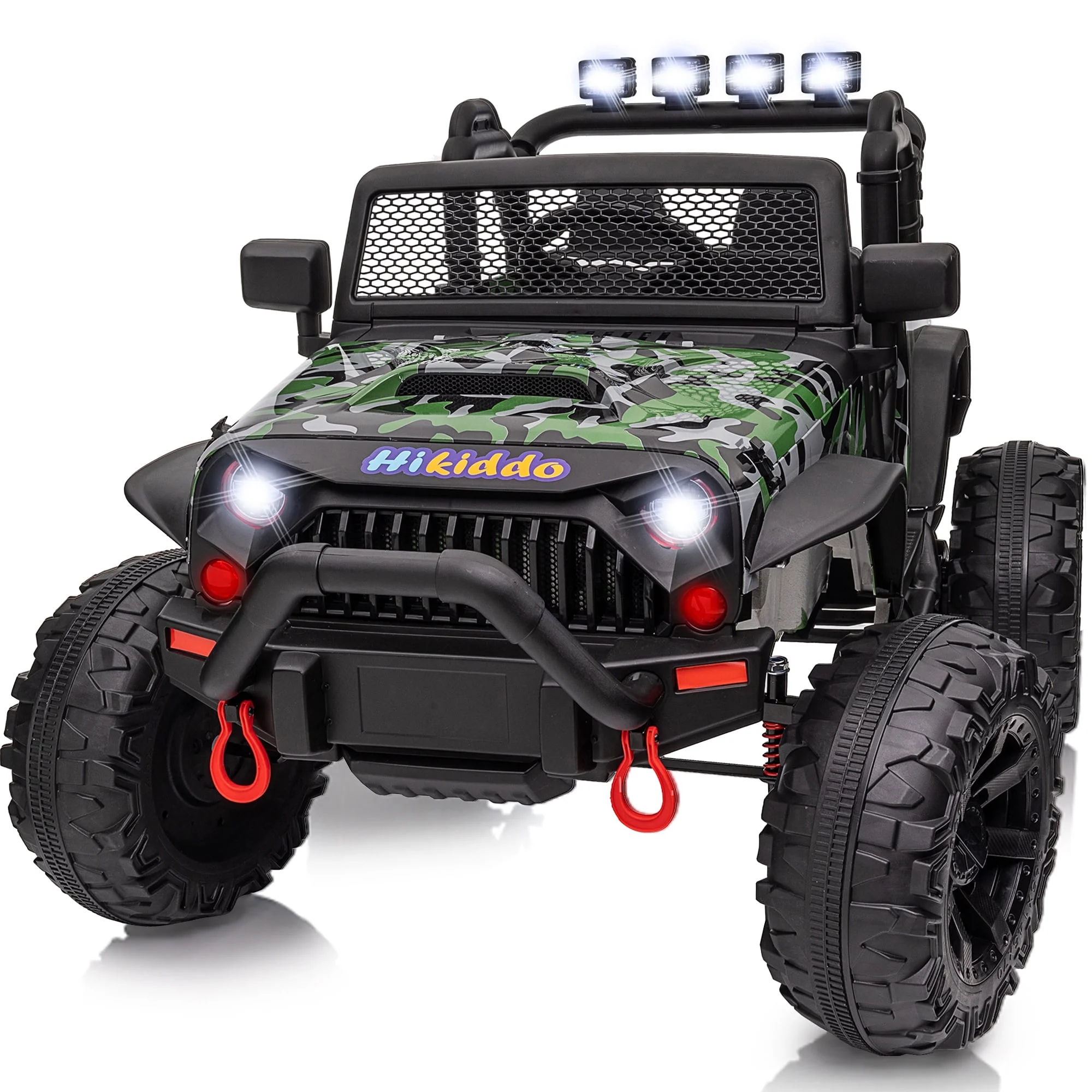 Hikiddo 24V Kids Ride on Truck, 2 Seater Powered Ride on Toy Car with Remote