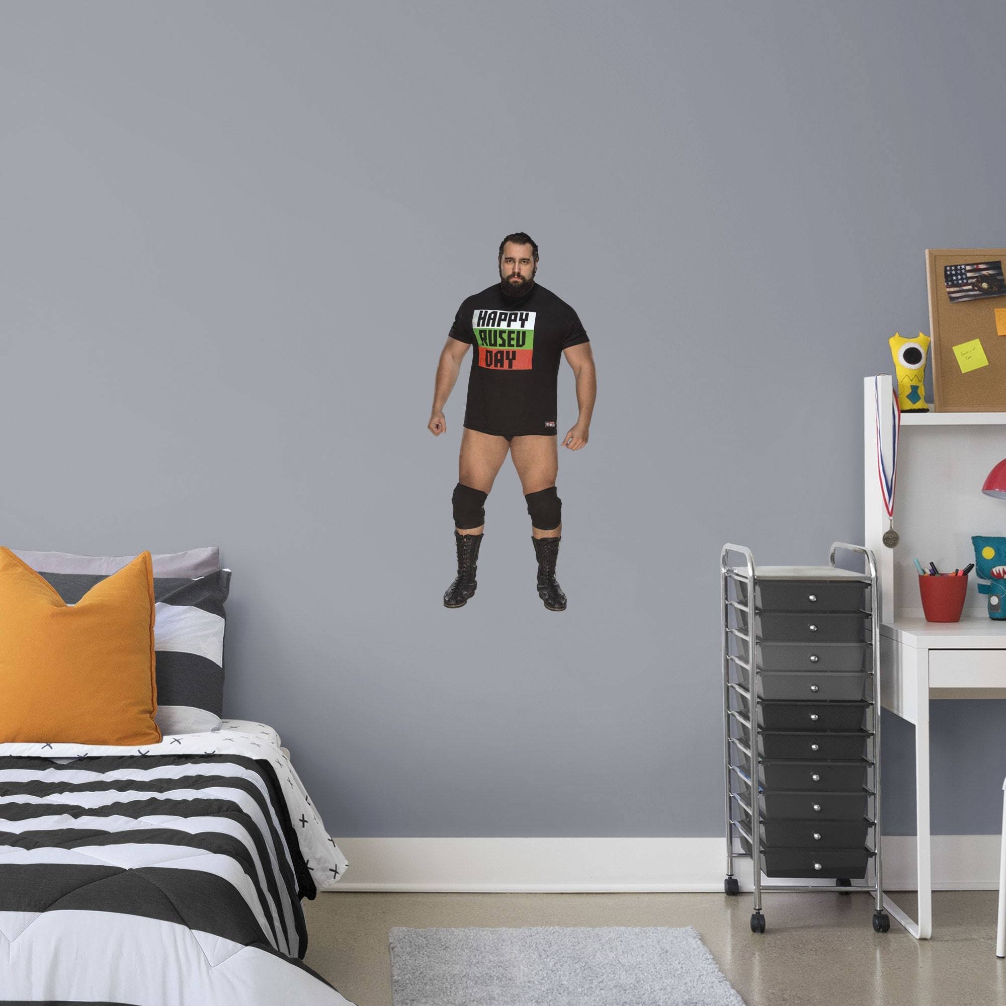 Fathead Rusev - Life-Size Officially Licensed WWE Removable Wall Decal
