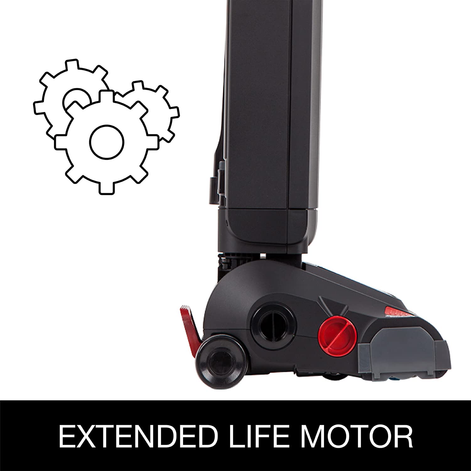 Sanitaire EON QuietClean Commercial Upright Vacuum, SC5500B, Black/Red