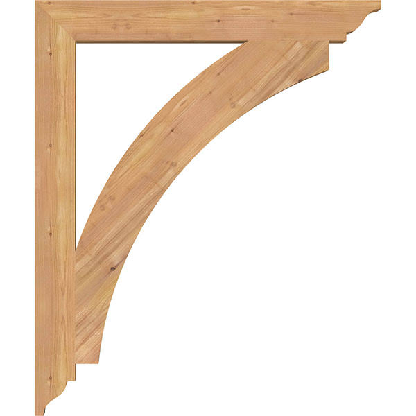 3 1/2x22W x 30x22D x 36x22H Thorton Traditional Smooth BRACKET, Western Red Cedar