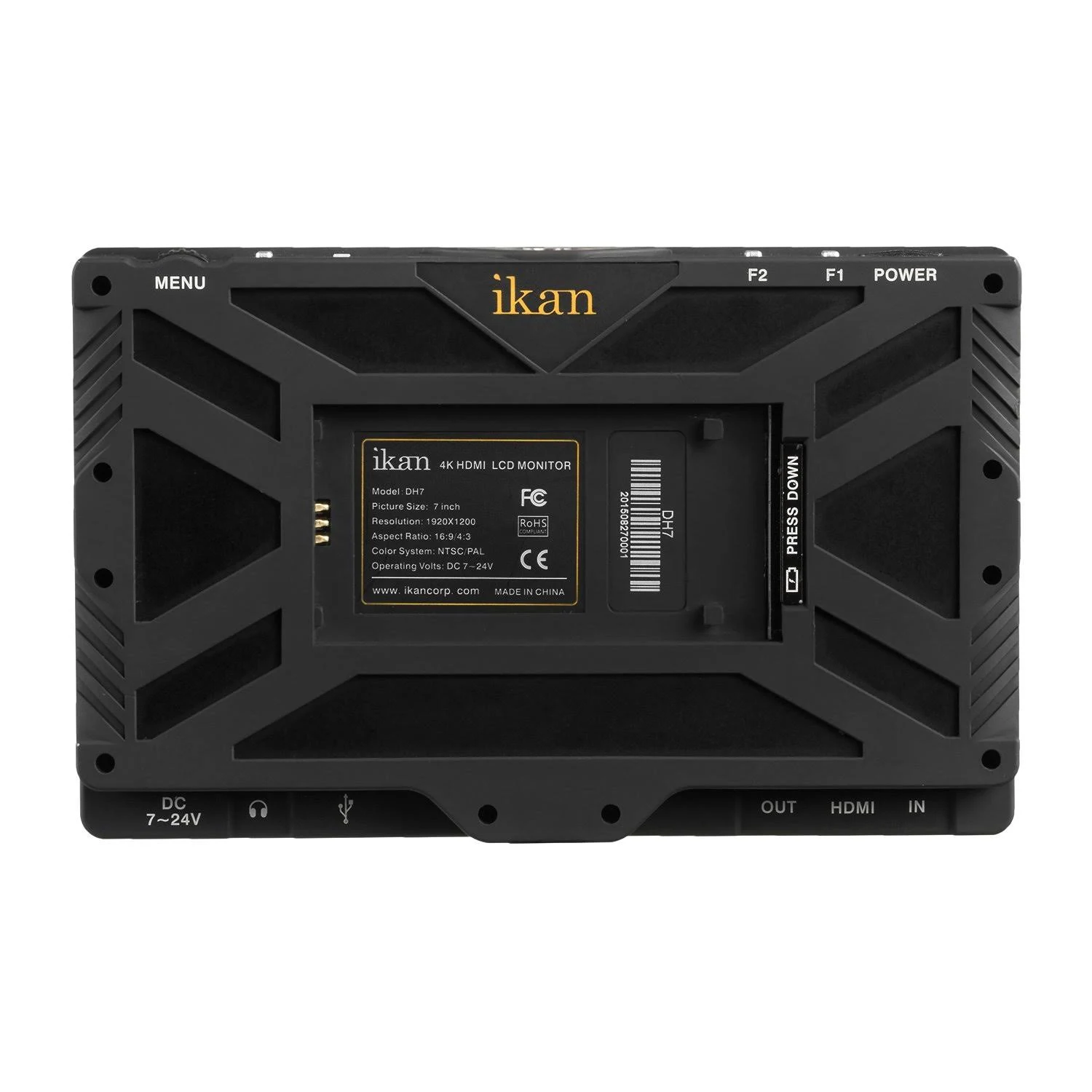 Ikan DH7 7x22 4K Signal Support 1920x1200 HDMI on -Camera Field Monitor