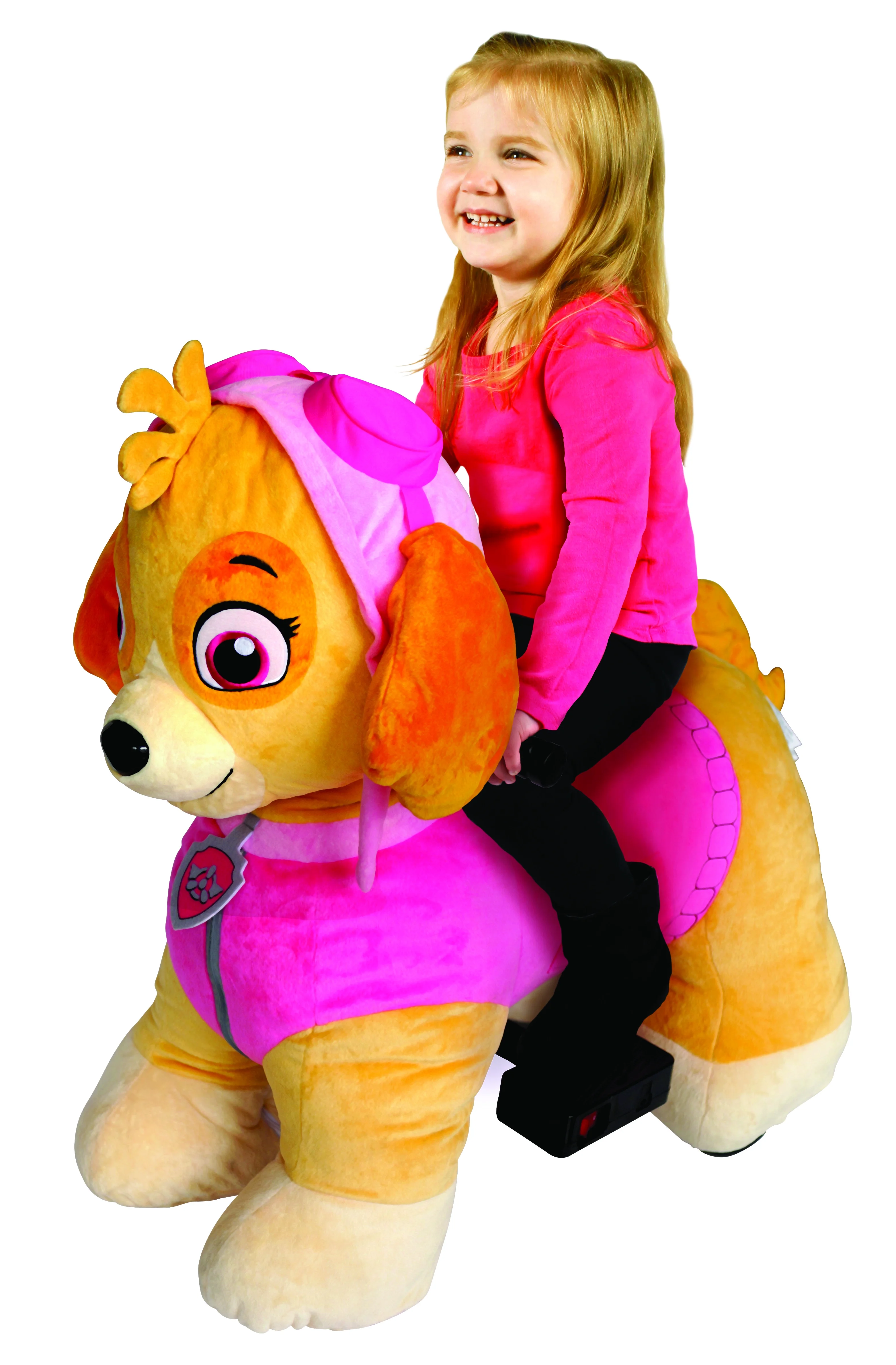 Paw Patrol 6 Volt Plush Skye Ride-on with Pup House Included by Dynacraft! - Curated Treasures Market