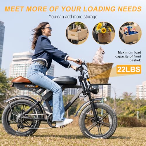 MOVCAN V30 Series Electric Bike for Adults 3000W/1500W/1000W Motor 20" Fat Tire Ebike,37.5MPH/32MPH/28MPH 120/70 Miles,48V 20Ah/31.2/15.6 AH Battery Hydraulic Disc Brake Electric Motorcycle Bike