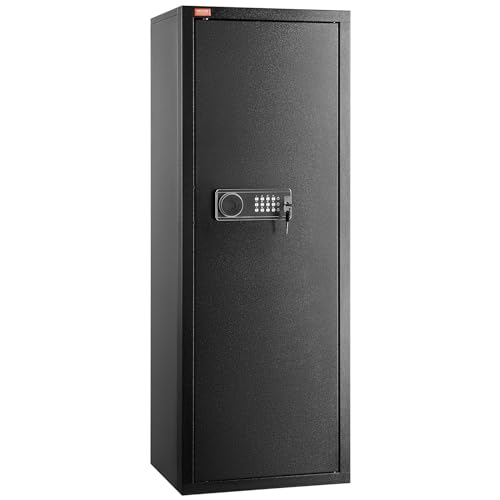 VEVOR Rifles Gun Safe, Rifle Safe with Lock & Digital Keypad, Quick Access Tall Gun Storage Cabinet with Removable Shelf, Rifle Cabinet for Home Rifle and Shotguns