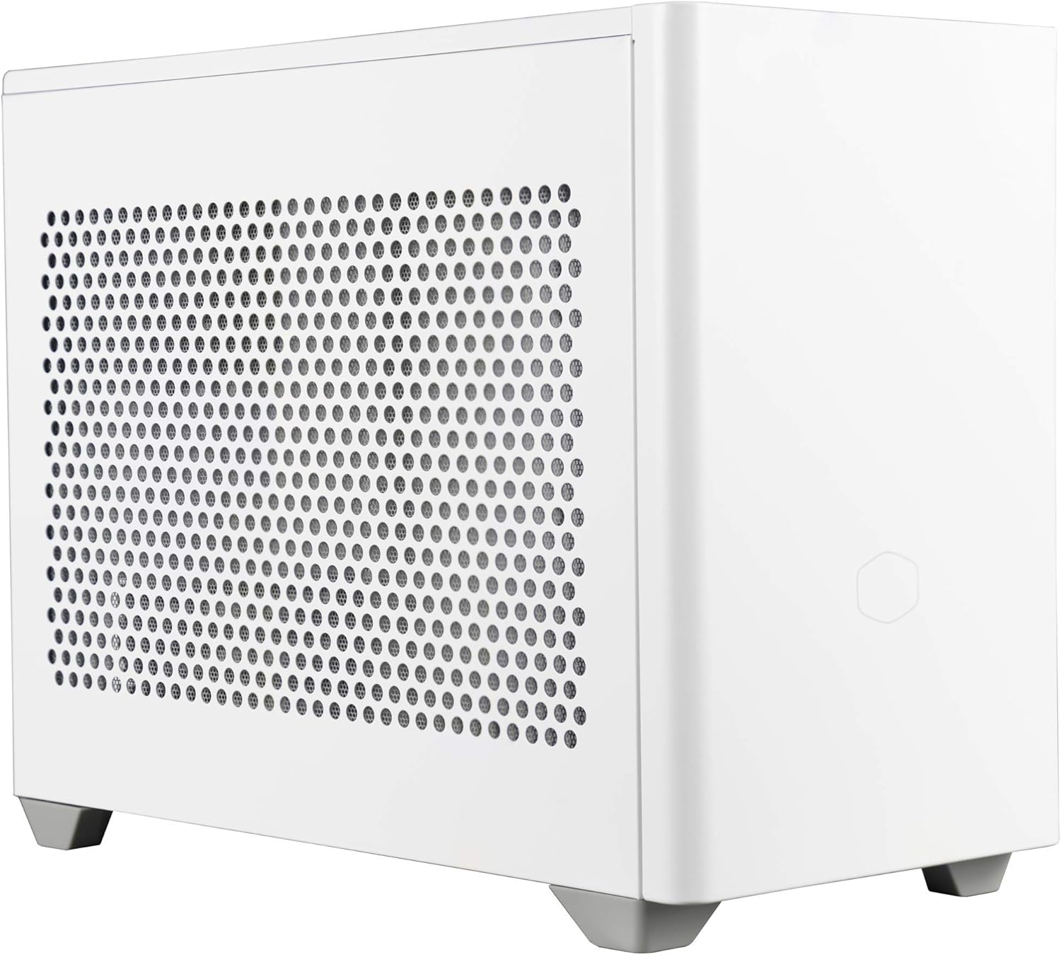 Cooler Master MasterBox NR200P Mini ITX Computer Case - Tempered Glass Side Panel, Superior Cooling Options, Vertical GPU Display, Tool-Free 360 Degree Accessibility - White