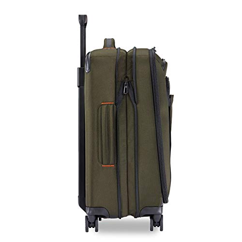 Briggs & Riley Domestic 22" Carry On Expandable Spinner - Luggage for Travel, Suitcases with Wheels, Softside Rolling Bag for Men & Women, Self-Repairing Zipper - ZDX Collection, Hunter