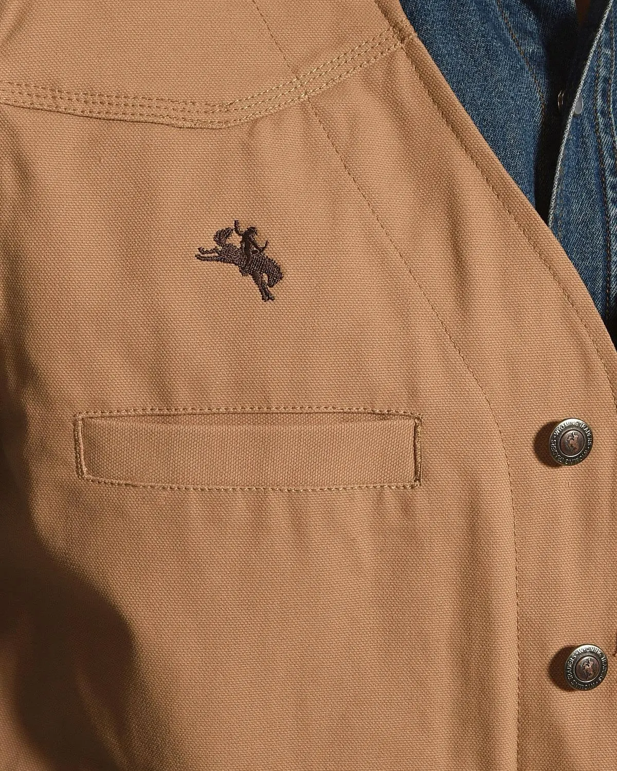 Wyoming Traders Men&s Tan Texas Concealed Carry Vest