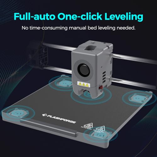 FLASHFORGE Official Adventurer 5M 3D Printer Auto Leveling, Max 600mm/s High Speed FDM 3D Printer with 280°C Direct Extruder, Quick Detachable Nozzle, Core XY Metal 3D Printer,Print Size 220×220×220mm
