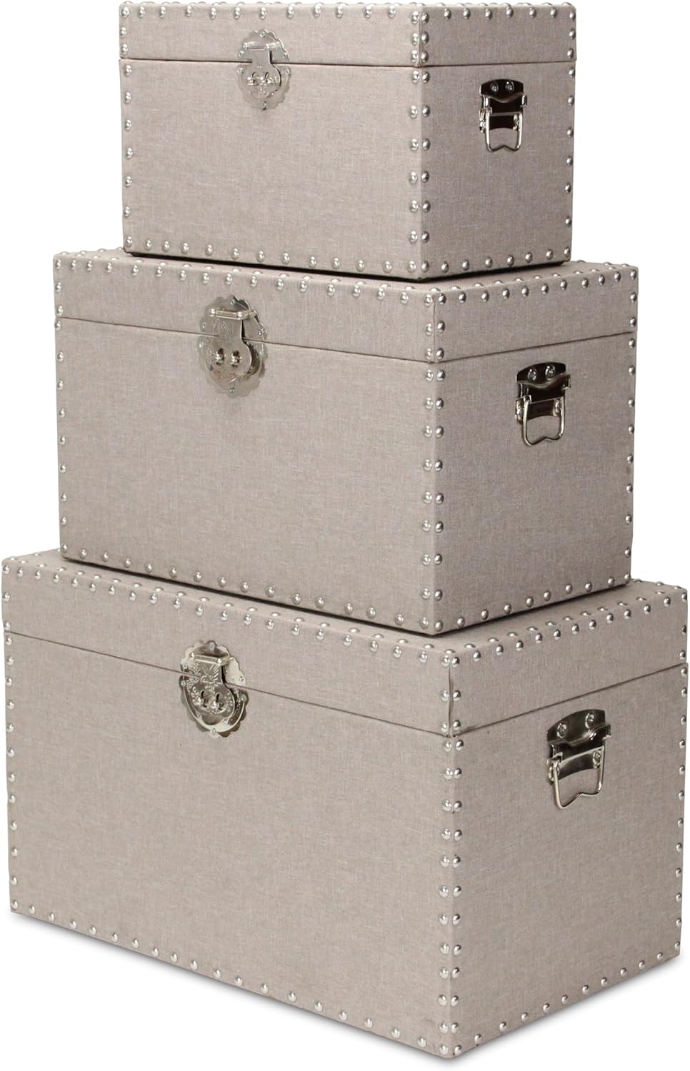 Cheung's Wooden Trunk Set, Tan