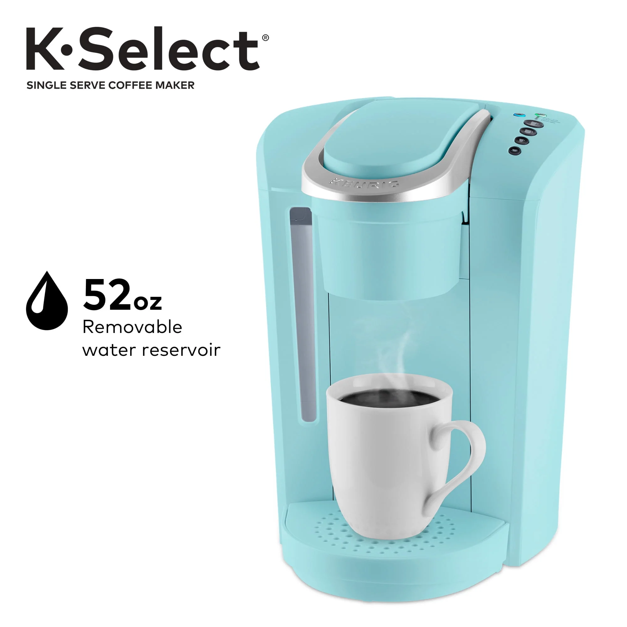 Keurig K-Select Single-Serve K-Cup Pod Coffee Maker, Matte White