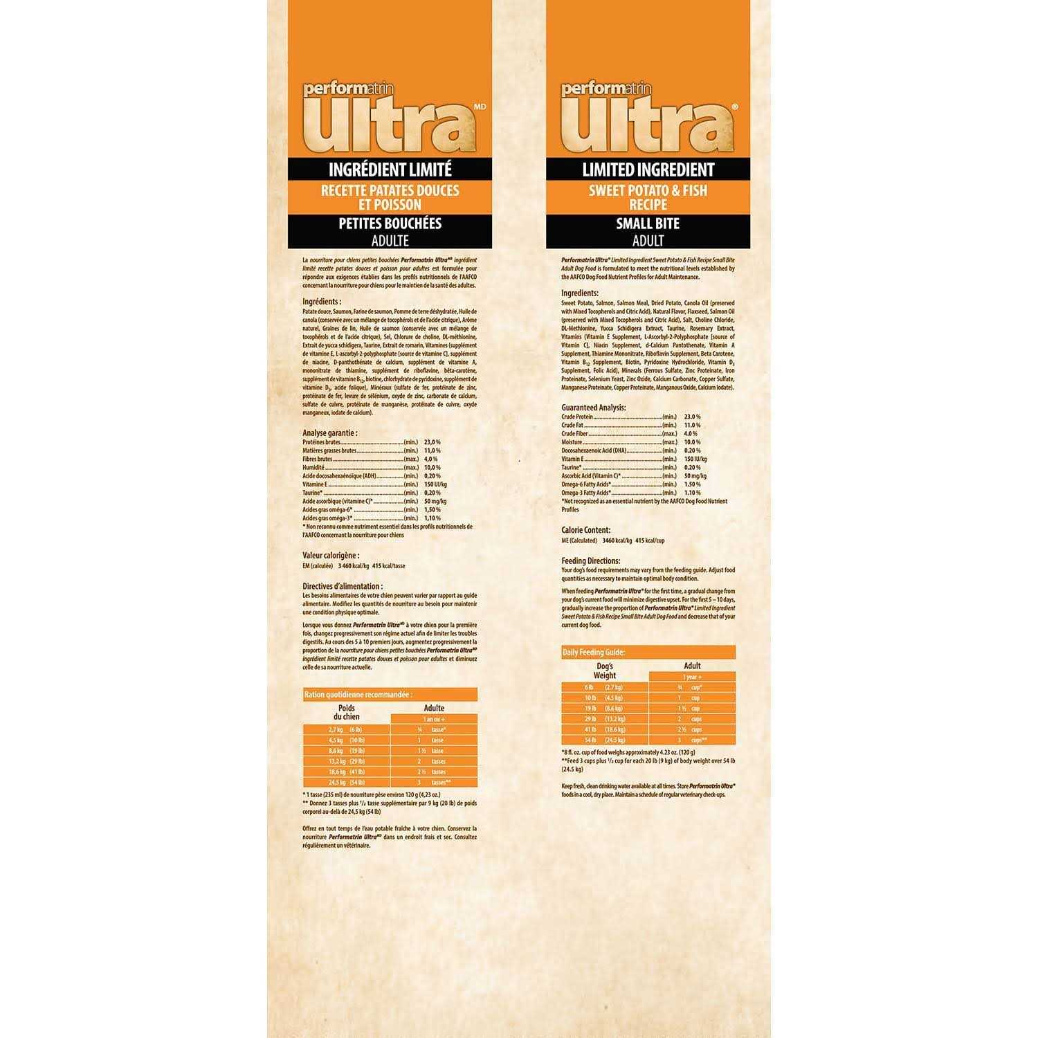 Performatrin Ultra Limited Ingredient Sweet Potato &amp; Fish Adult Dog Food - Pet Supplies online store