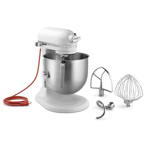 KitchenAid KSM8990CU 8-Quart Commercial Countertop Mixer, 10-Speed, Gear-Driven, Contour Silver