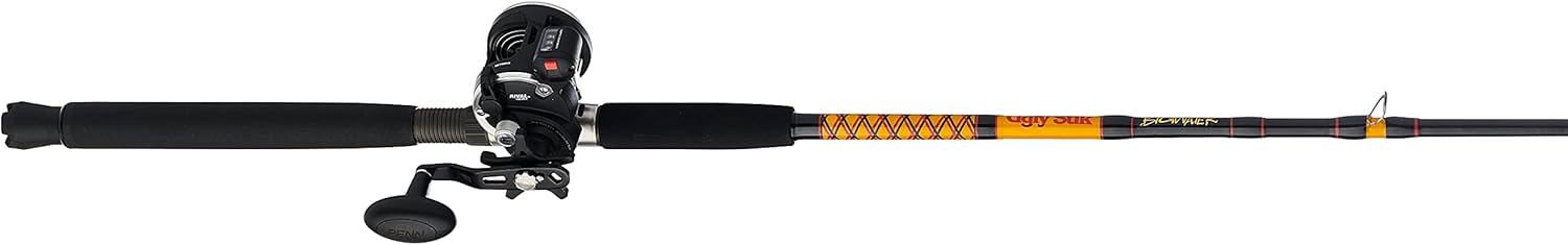 Ugly Stik Bigwater Casting Fishing Rod & Penn Rival Level Wind Conventional Reel Combo