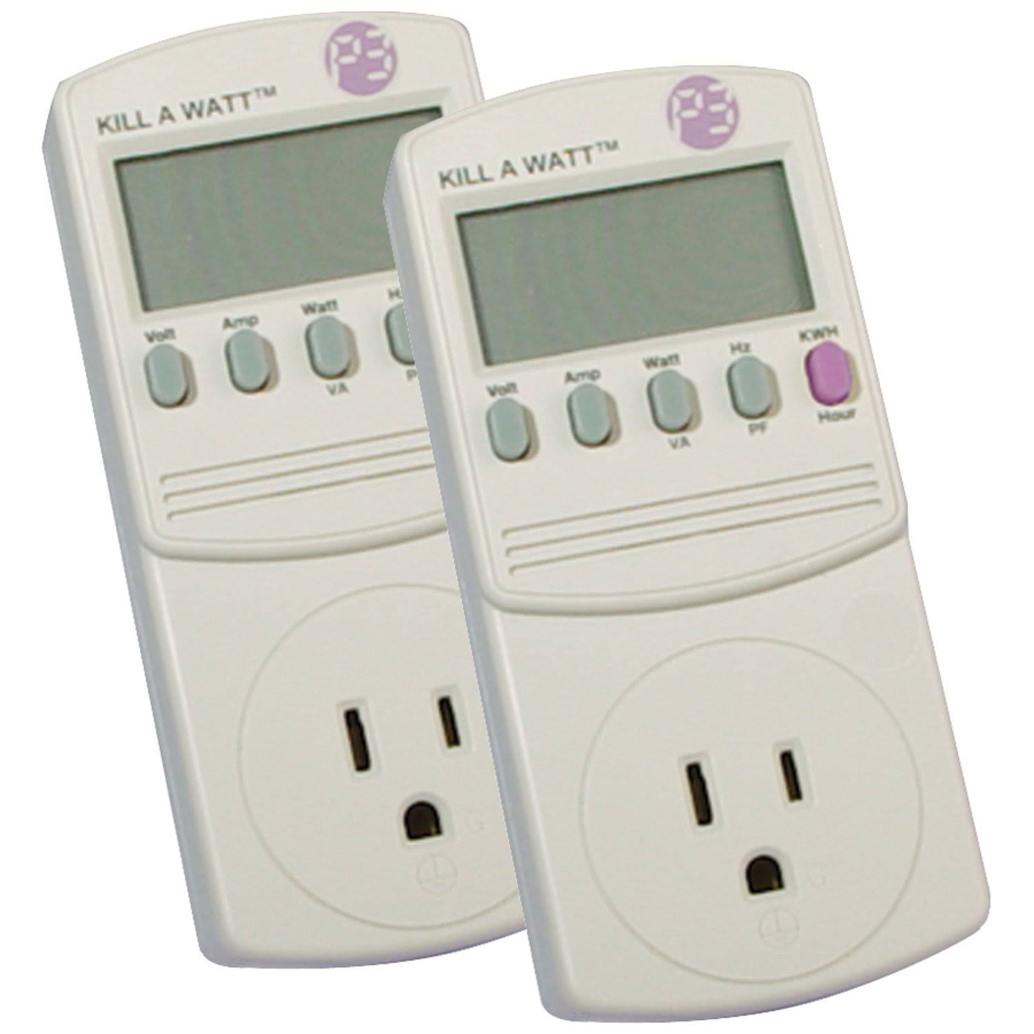 P3 815825012707 Kill A Watt Electricity Usage Monitor 2-Pack