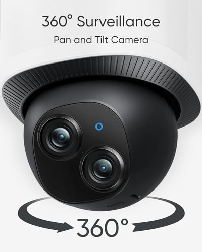 Eufy Security Floodlight Camera E340 Corded Electric Wireless 2K Dome security camera