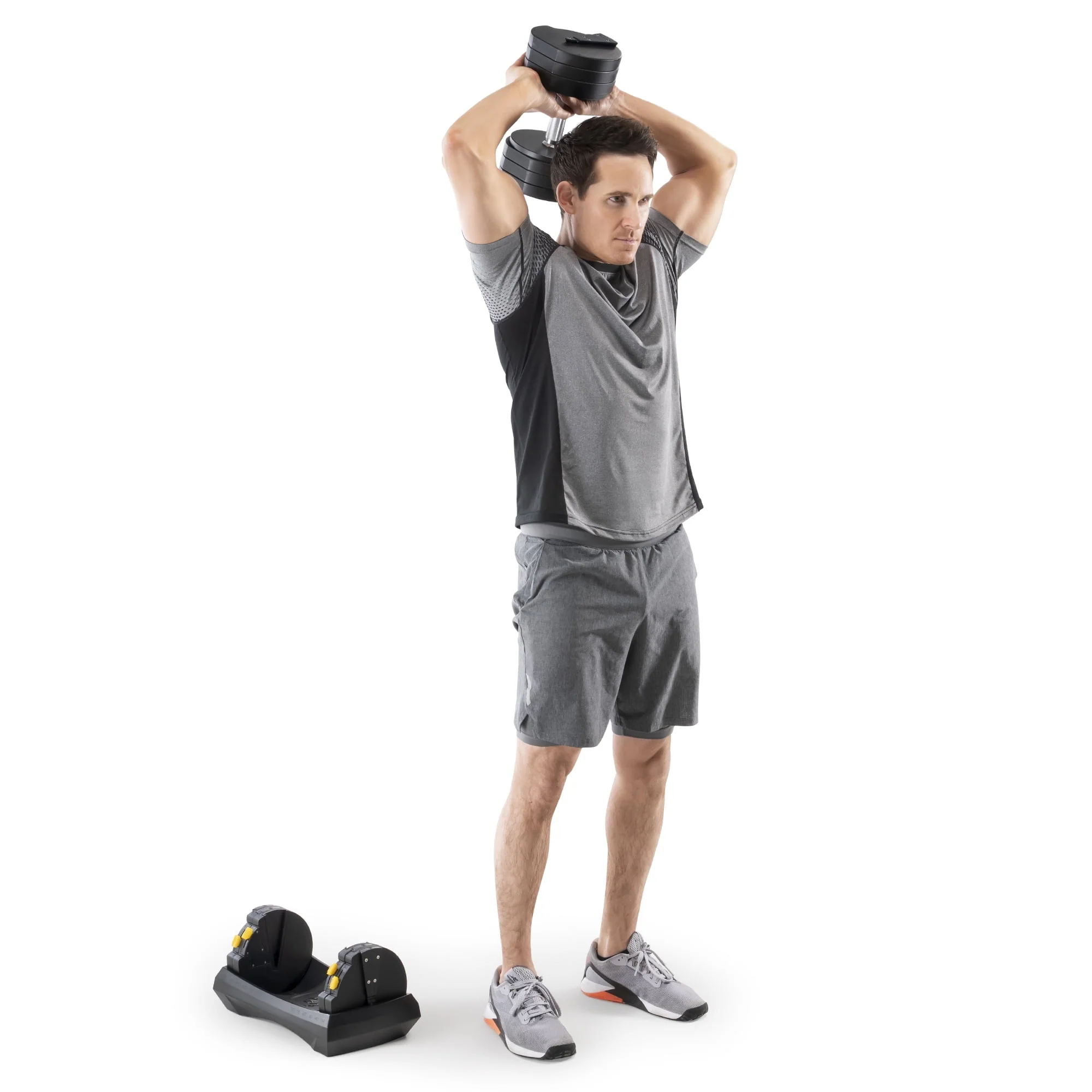Marcy Adjustable Dumbbell System (SINGLE), 6 Dumbbells-in-1 up to 50lbs ADDB-6198