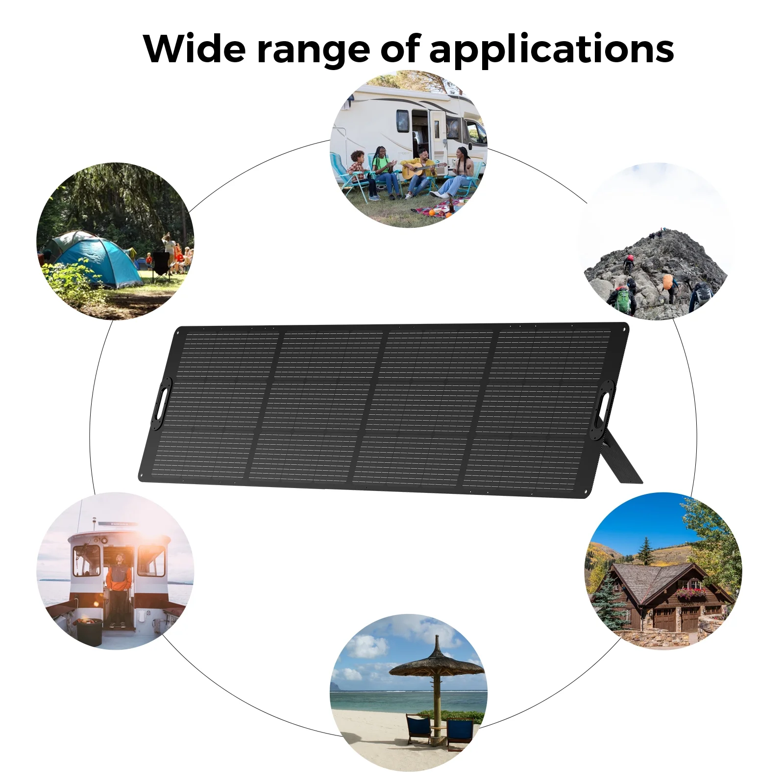 OUPES 2400W Solar Generator with 4*240W Panels Included, 2232Wh Portable Power Station with 5x 2400W AC Outlets for Outdoors Camping RV High-Power Appliances Emergency