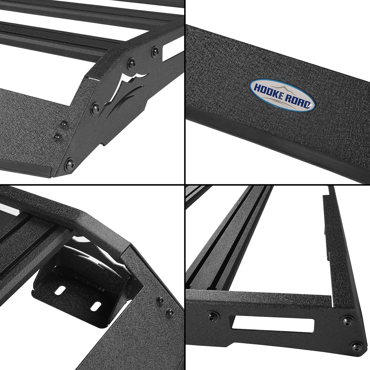 Hooke Road Tacoma Double Cab Roof Rack Top Basket Luggage Storage Cargo Carriers for 2005-2023 Toyota Tacoma 2nd 3rd Gen Pickup (Double Cab Only)