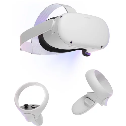 Oculus Quest 2 Advanced VR Headset 128GB Bundle with Batteries and Cleaning Kit