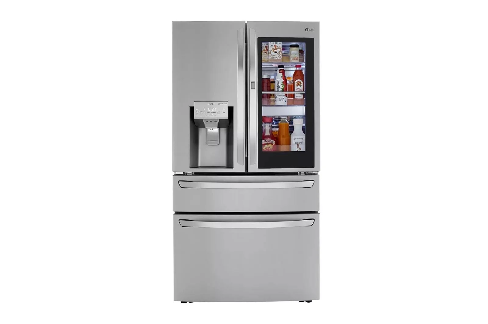 36 Inch Counter Depth Smart French Door Craft Ice™ Refrigerator with 22.5 Cu.