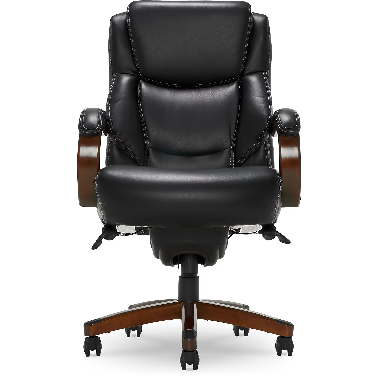 La-Z-Boy Delano Ergonomic Faux Leather Swivel Executive Chair Black (45833A)