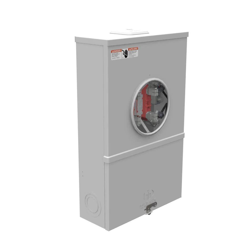 Milbank 200 Amp 4-Terminal Ringtype Link Bypass Overhead/Underground Meter Socket
