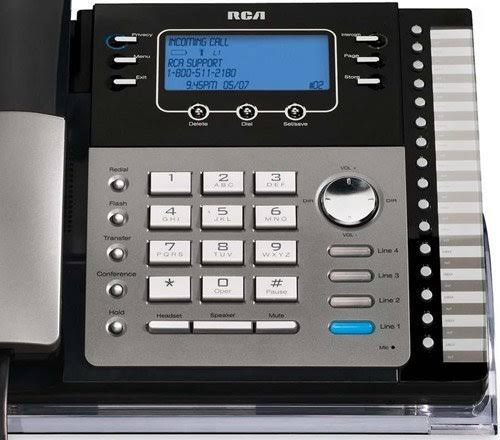 RCA ViSYS 25424re1 4-Line Expandable System Speakerphone with Call Waiting Caller ID Intercom