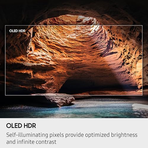 Samsung 55-Inch Class OLED S90F 4K Smart TV (2025 Model) NQ4 AI Gen3 Processor, 4K AI Upscaling Pro, OLED HDR +, Motion Xcelerator 144Hz, Samsung Vision AI, Alexa Built-in