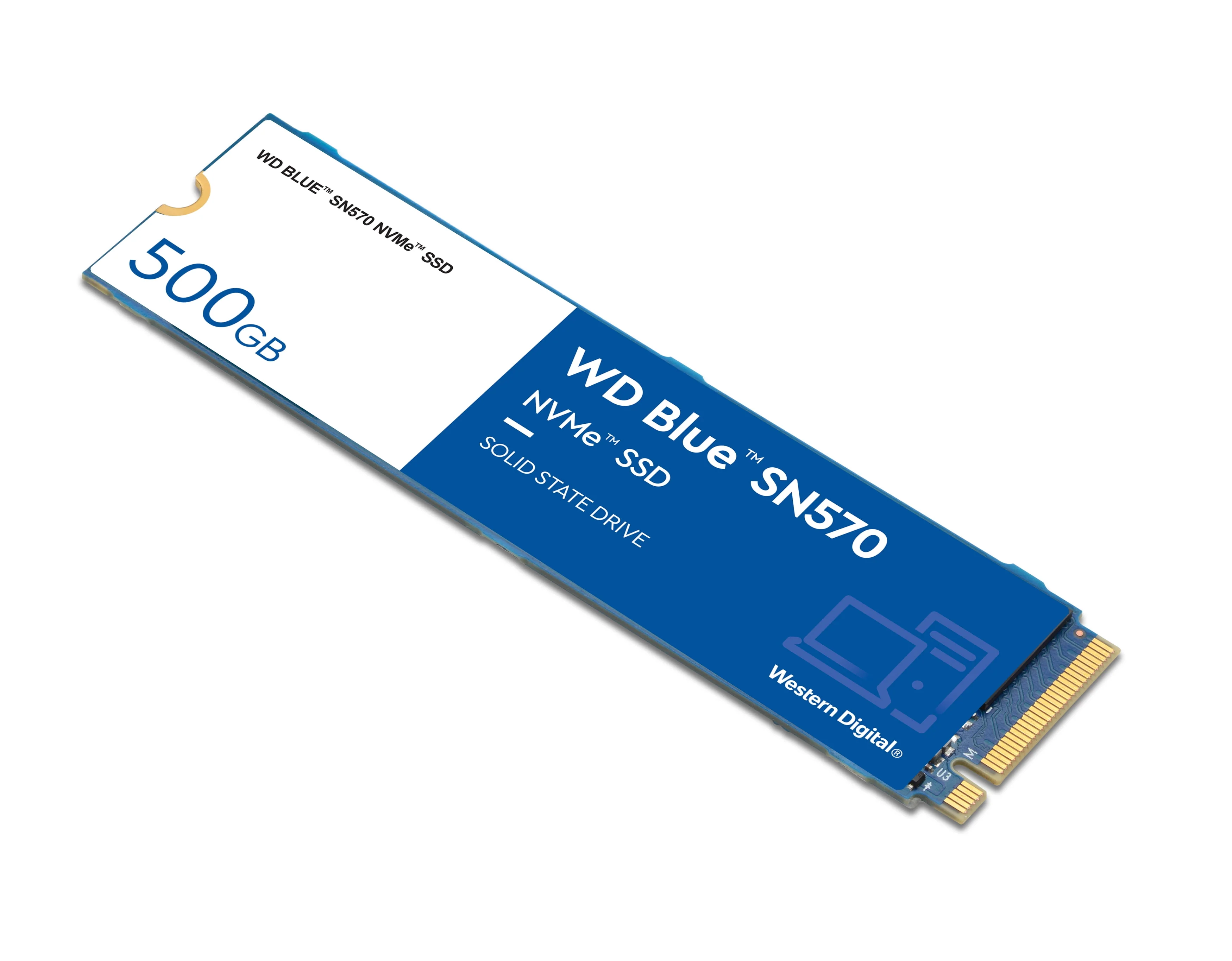 WD Blue 500GB SN570 NVMe SSD - WDBB9E5000ANC-WRSN