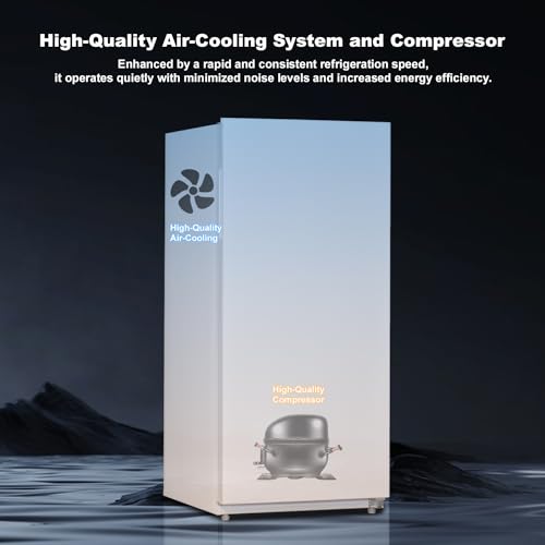 SMETA Upright Freezers 13.8 Cuft, Stand Up Convertible Refrigerator/Freezer, Garage Ready Frost Free Standing Deep Freezer, Dual Mode, White