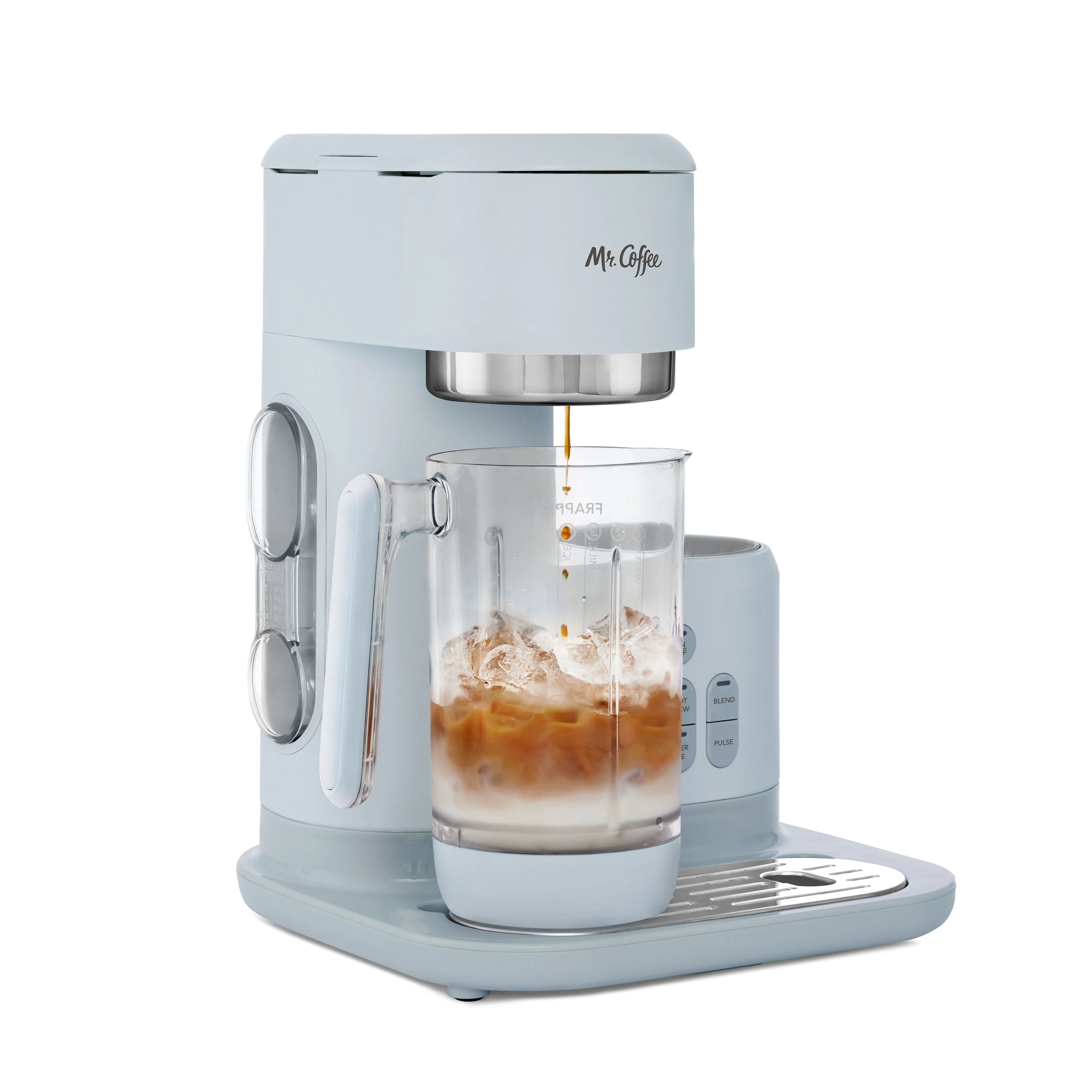 Mr. Coffee Frappe Hot and Cold Single-Serve Coffee Maker - Light Gray
