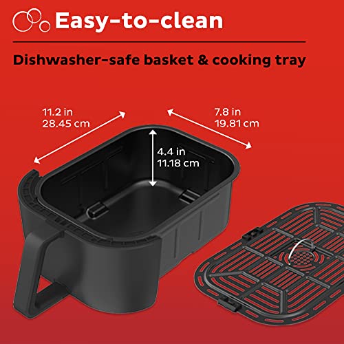 Instant Pot 10QT Air Fryer, 7-in-1 Functions with EvenCrisp Technology that Crisps, Broils, Bakes, Roasts, Dehydrates, Reheats & Rotisseries, Includes over 100 In-App Recipes, Stainless Steel