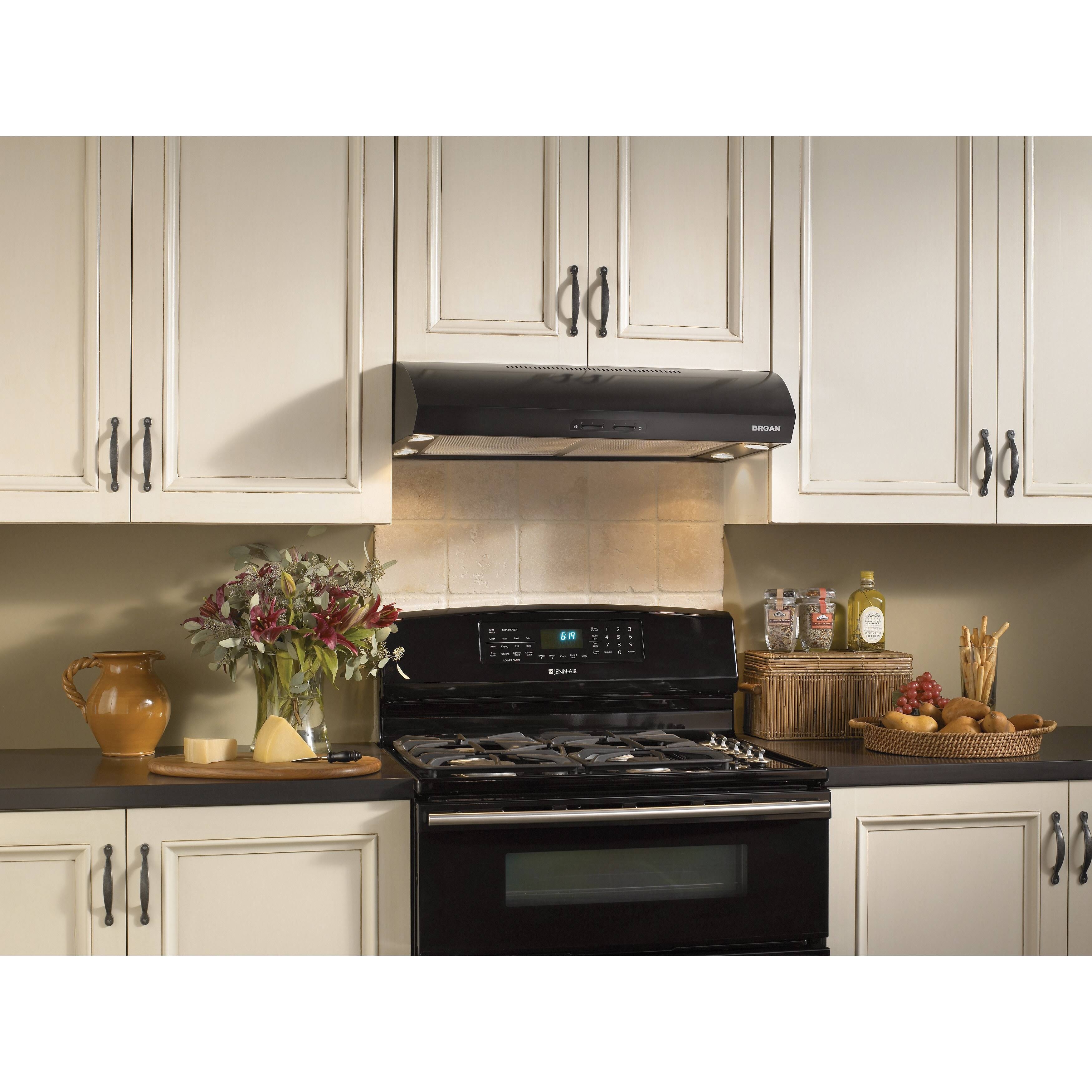 Broan QP130BL 30 in. Under Cabinet Range Hood - Black