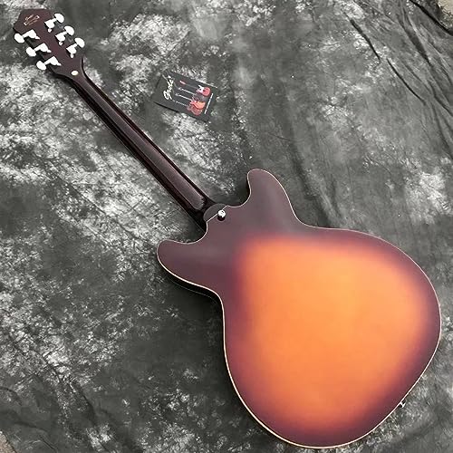 Custom Lefty Guitar Left Handed Jazz Electric Guitar Sunburst Color Jazzz Guitars Customized