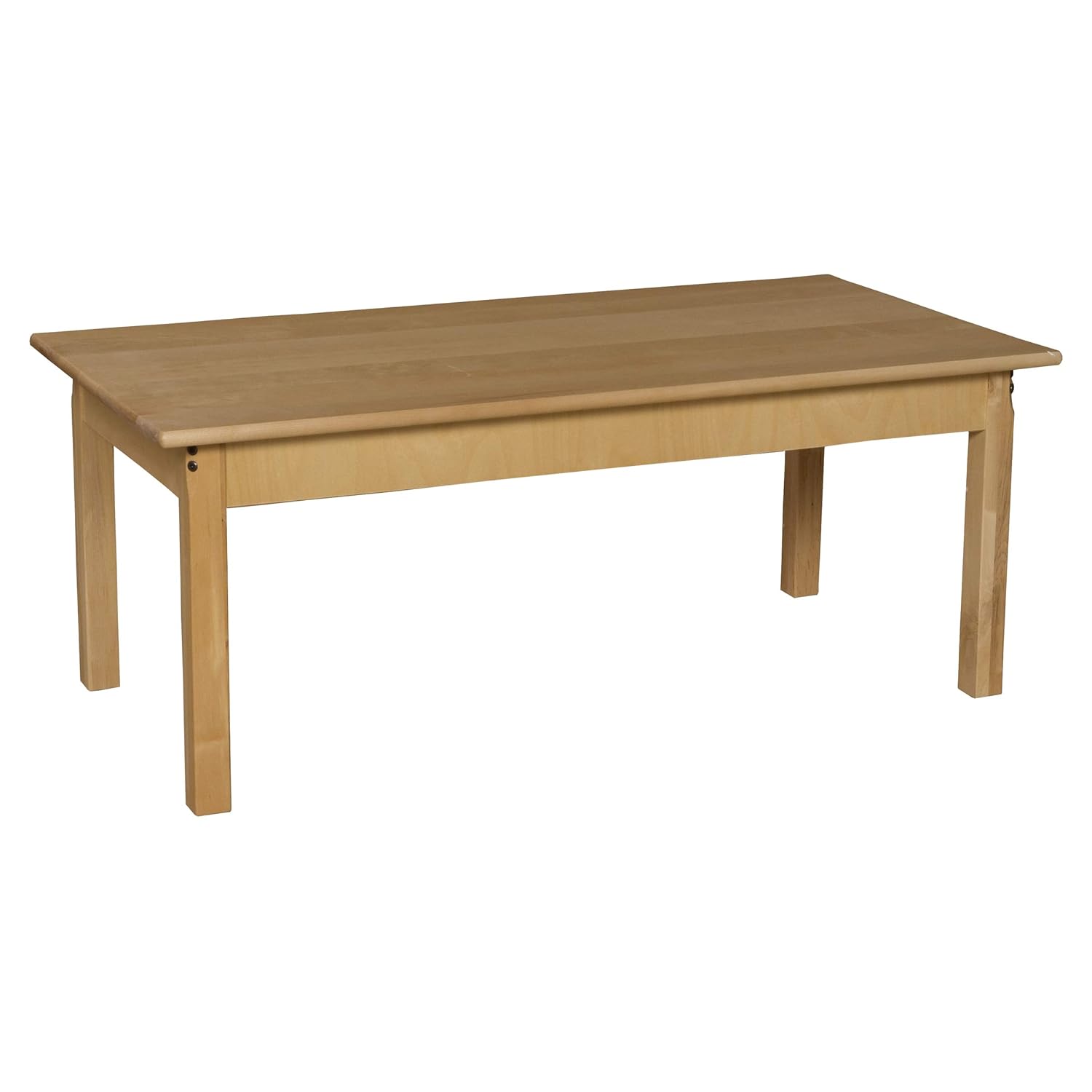 24" x 48" Rectangle Hardwood Table with 24" Legs