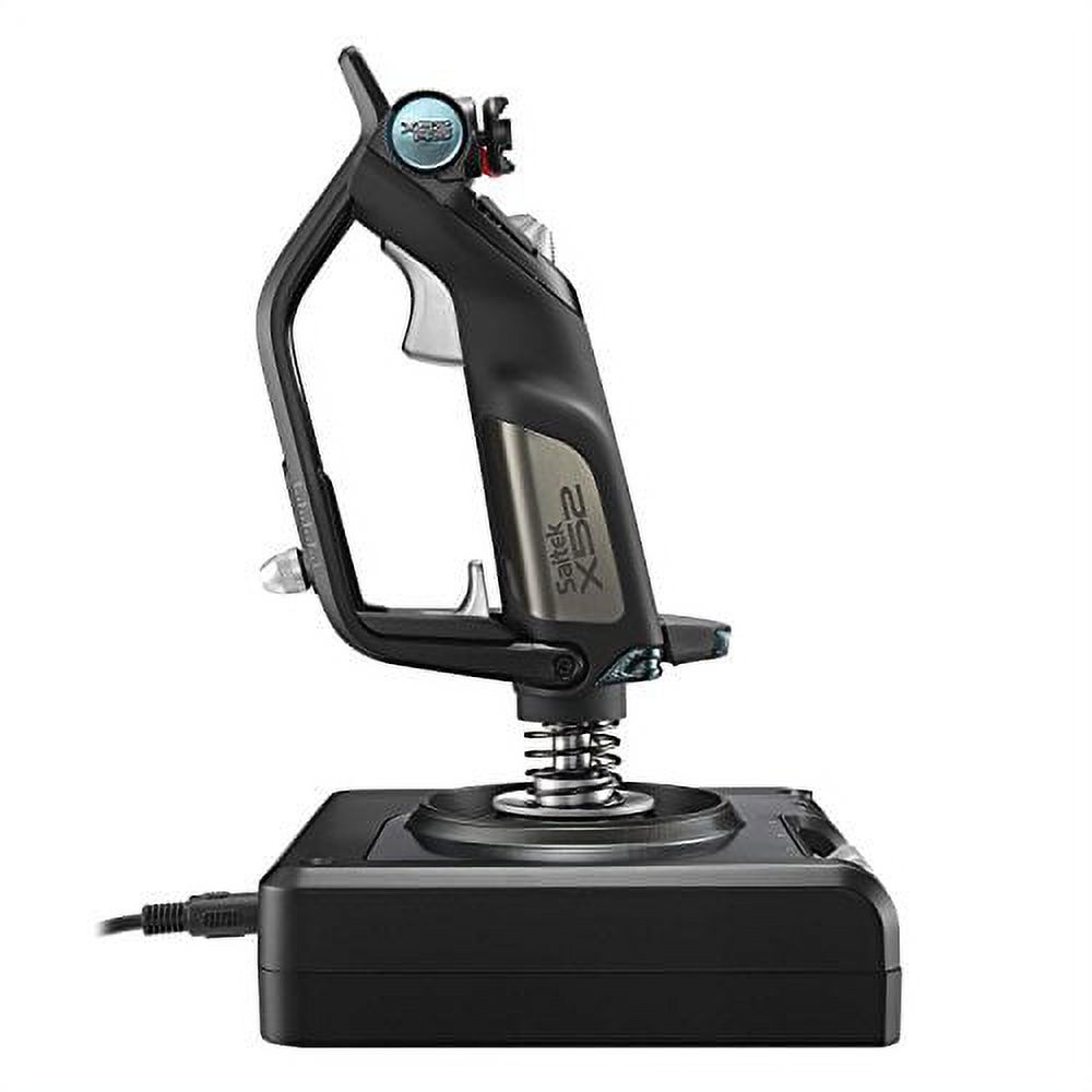Logitech G Saitek X52 Pro Flight Control System, Controller and Joystick Simulator, LCD Display, Illuminated Buttons, 2xUSB, PC - Black/Silver
