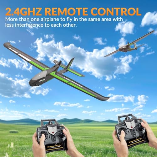 VOLANTEXRC RC Plane, 4CH Remote Control Glider Airplane RTF with 6-Axis Gyro, 3 Modes & Aerobatics Easy to Fly, 2.4GHz Radio Controlled Aircraft for Beginners, Boys & Adults, Ranger600 Stunt, Black