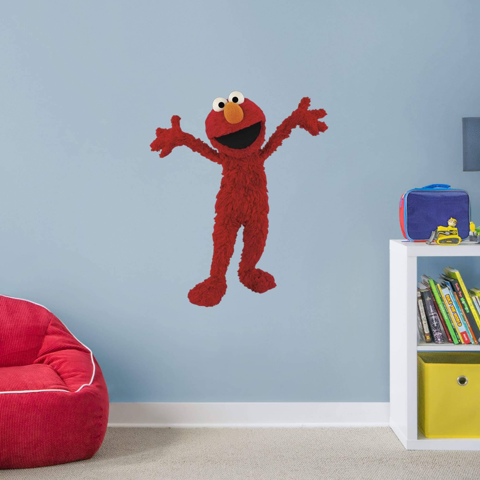 Fathead Elmo - Life-Size Officially Licensed Sesame Street Removable Wall Decal, Size: Giant