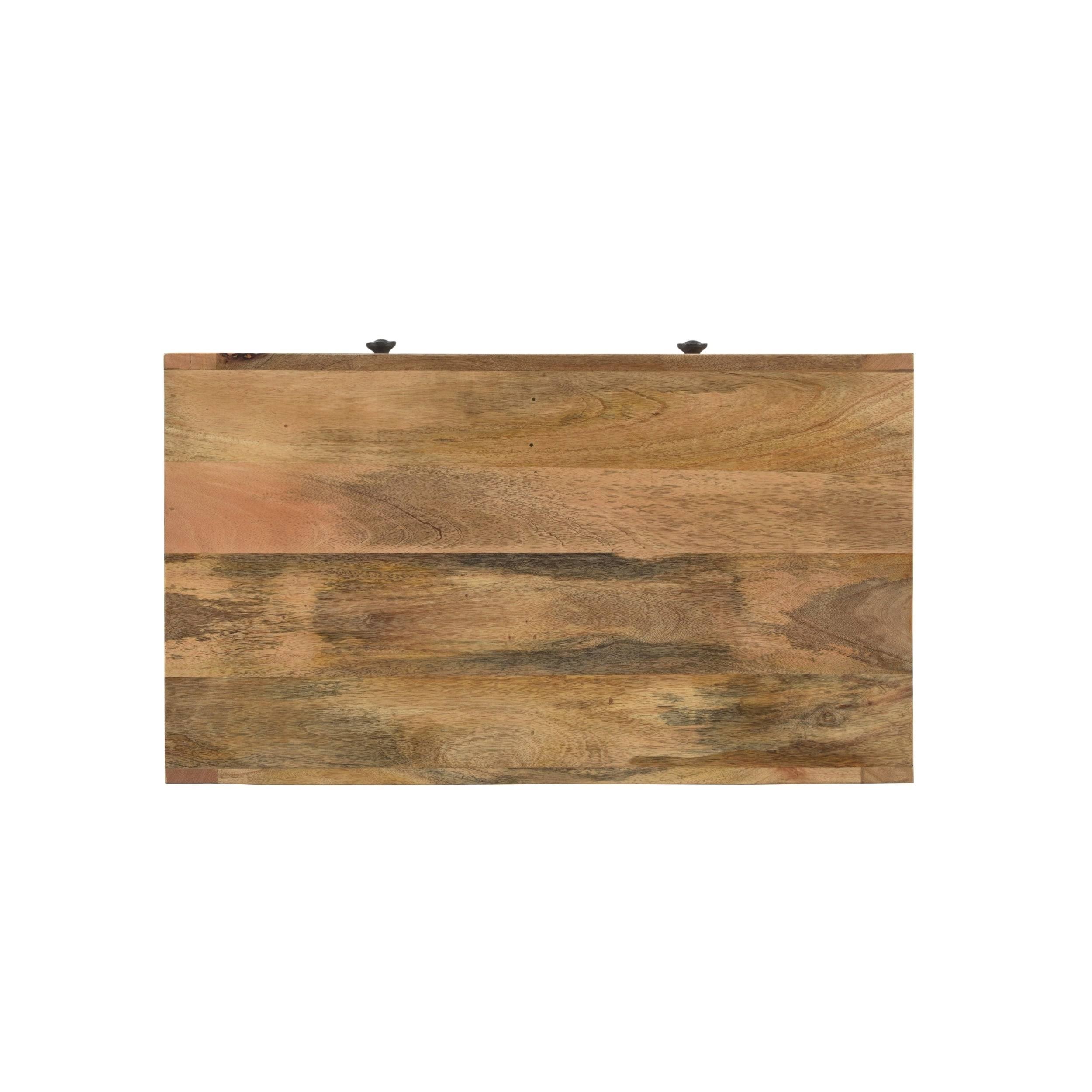 Latham Boho Handcrafted Mango Wood 2 Door 2 Drawer Cabinet by Christopher Knight Home (Natural Brown) 311203