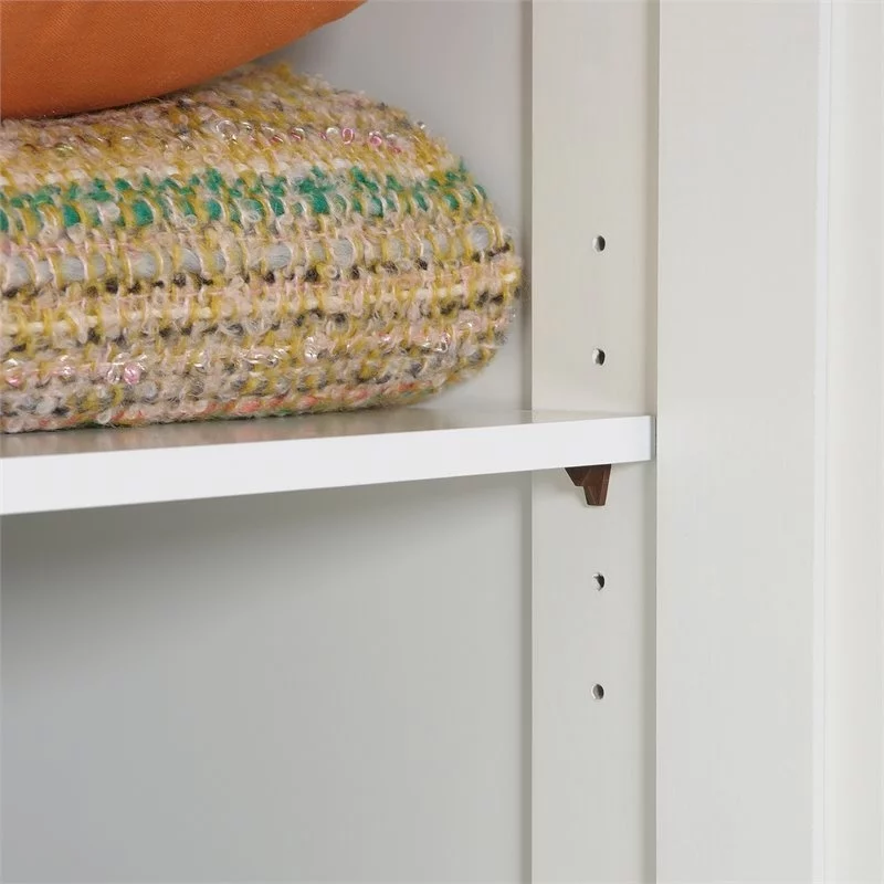 Scranton &amp; Co Traditional 2 Door Storage Cabinet in White
