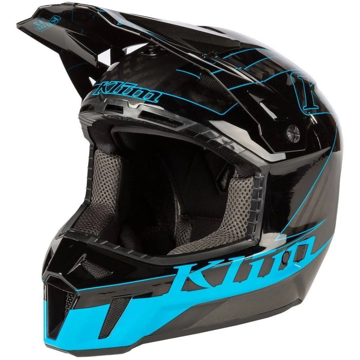 Klim F3 Carbon Helmet - Draft Vivid Blue Medium