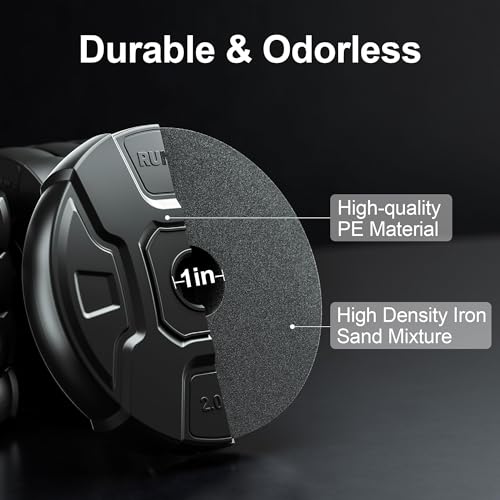 Heavy Adjustable Dumbbell Barbell Set - RUNWE 100 90 70 50 lb Weight set for Option, Metal Dumbbell Grip and Barbell Bar, 1" Center Hole Weight Plate, 3-in-1 Adjustable dumbbell, Barbell and Push-up Stand