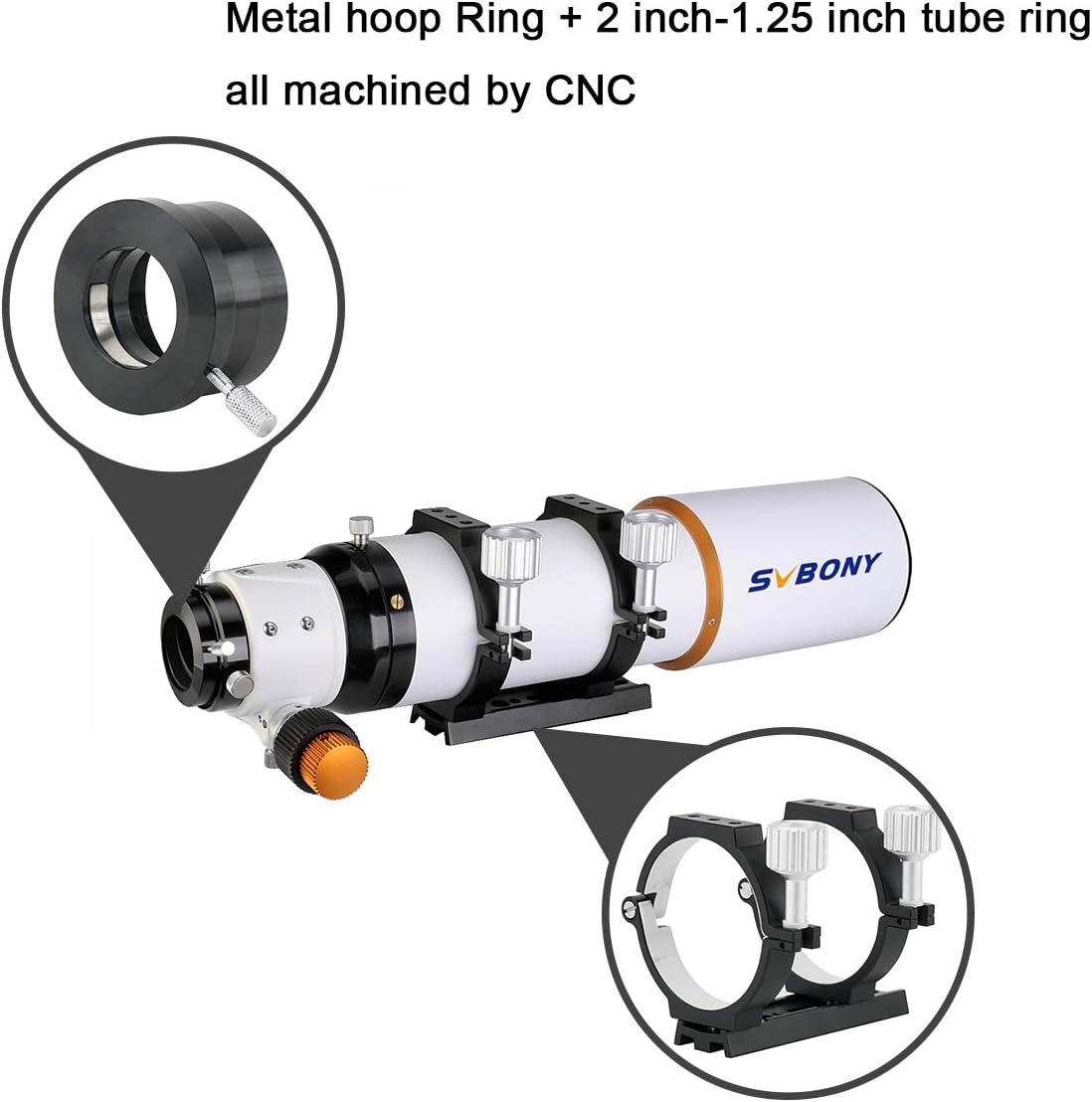 SVBONY SV503 Telescope, 70ED F6 Extra Low Dispersion Refractor OTA, Micro-Reduction Rap Focuser, for Astrophotography