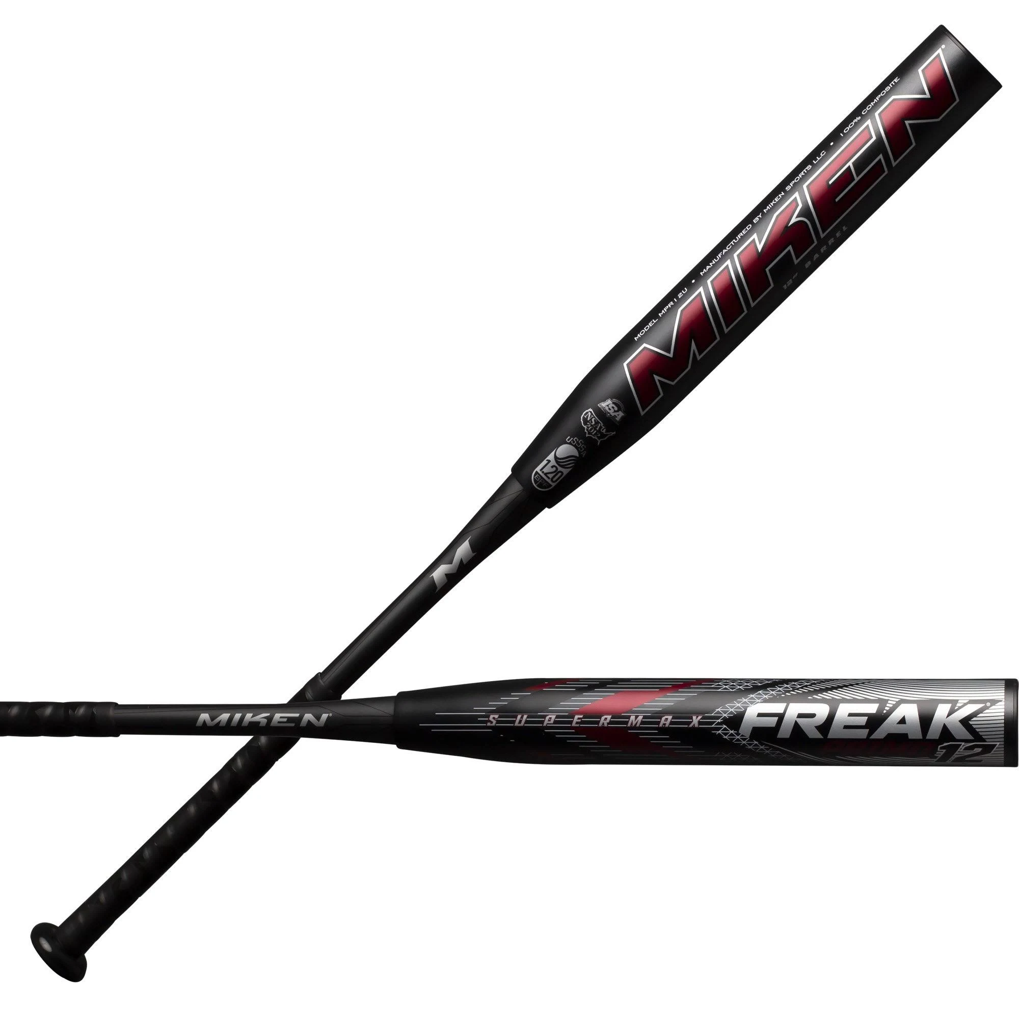 Miken 2019 Freak Primo Supermax USSSA Slowpitch Softball Bat (MPR12U)