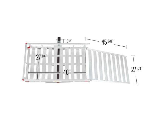 Silver Spring Economy Hitch Mounted Mobility Scooter Carrier Rack with Ramp 2024 Best Sellers