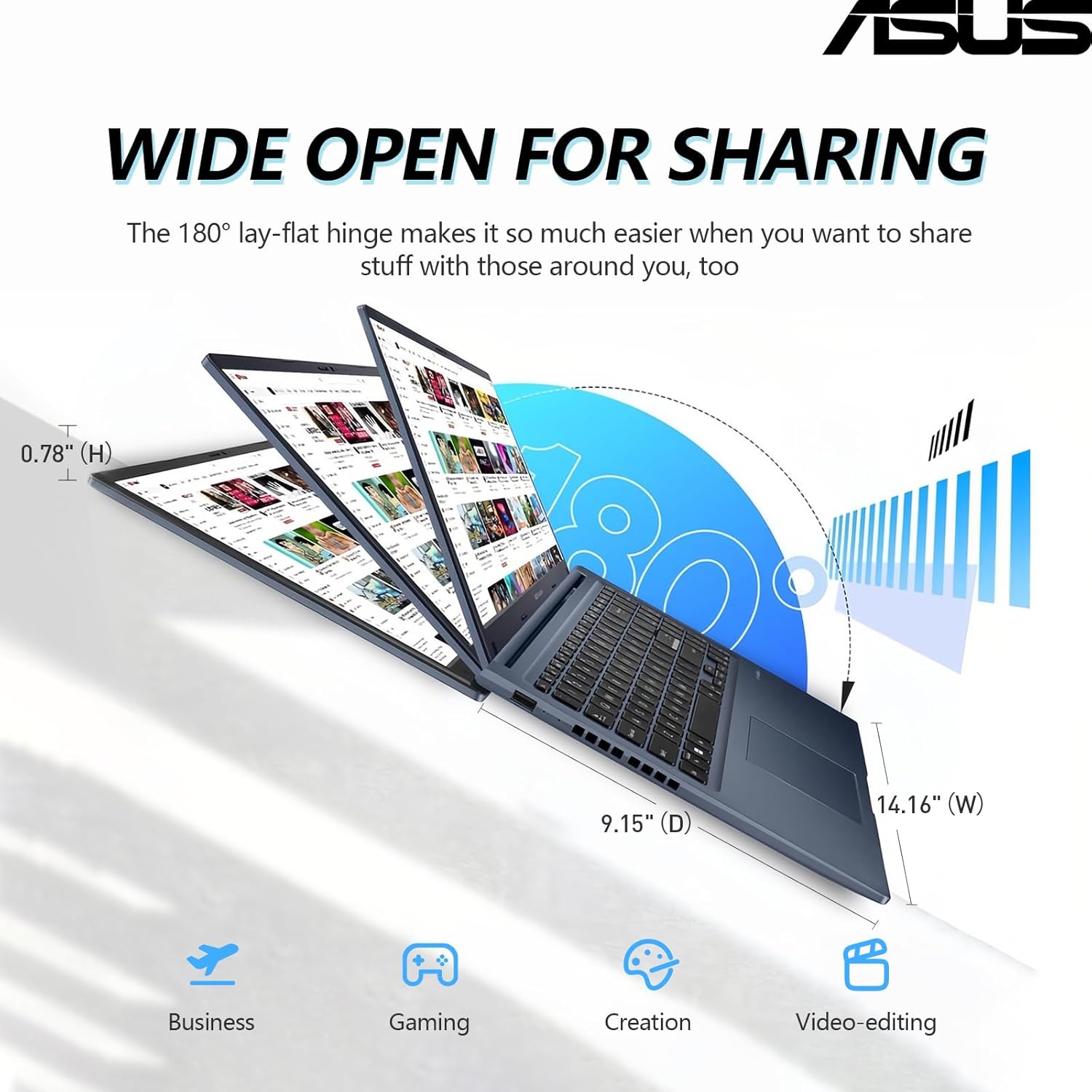 ASUS Vivobook 15 Laptop Touchscreen Computer, 15.6 Laptop Touch Screen FHD, Intel 10 Core i7, 40GB RAM 1TB SSD, Windows 11 Pro Lifetime Microsoft Office Included, Backlit Numeric Keyboard Webcam WiFi6