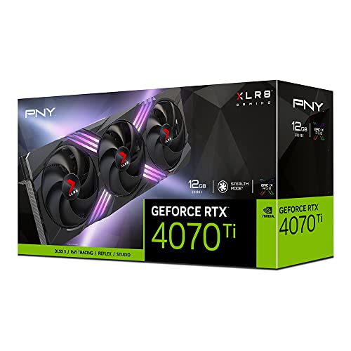 PNY GeForce RTX™ 4070 Ti 12GB Verto Triple Fan Graphics Card DLSS 3