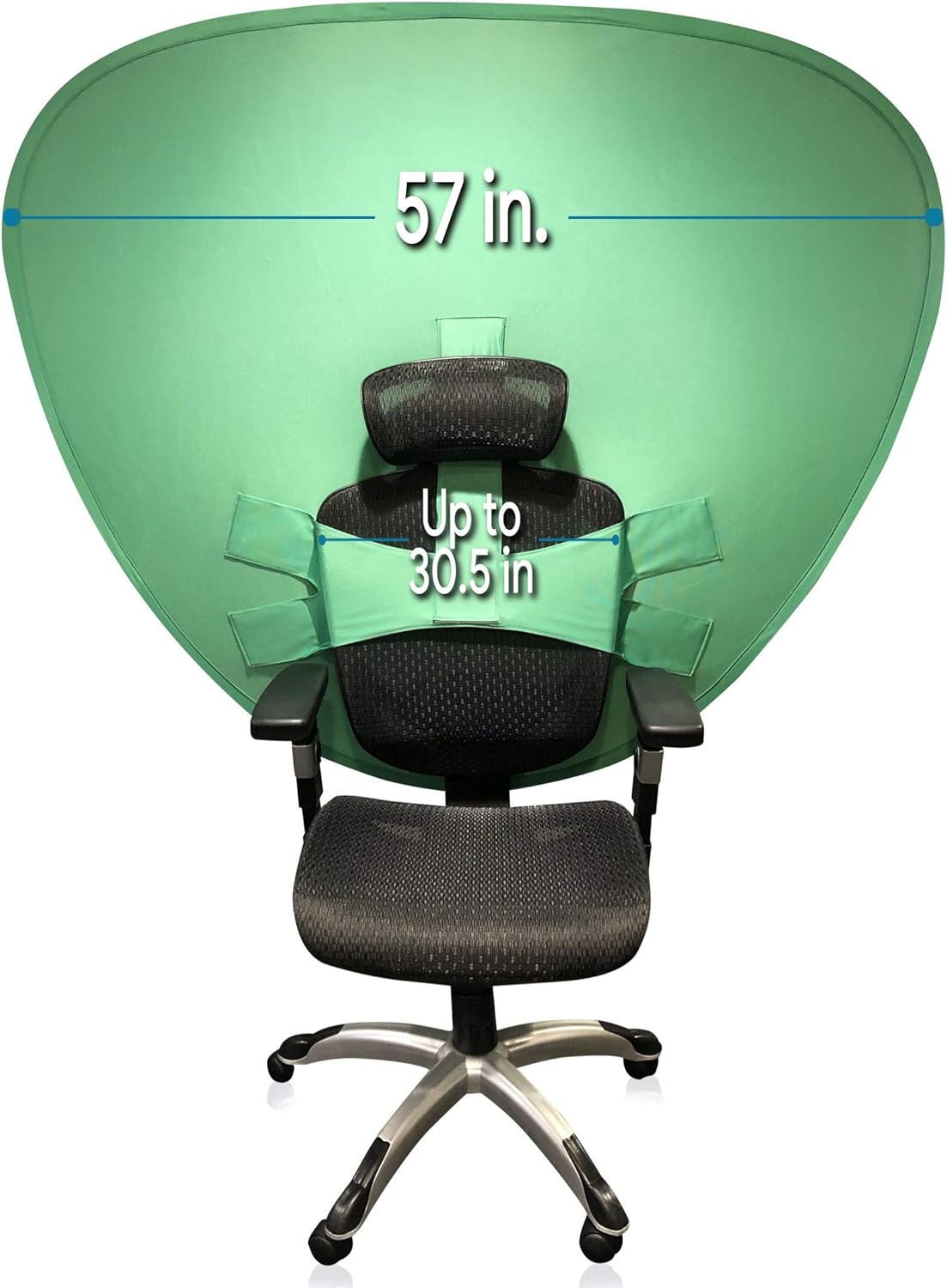 StreamScreen Work from Home Video Conferencing Dual-Sided Webcam Background Privacy Green Screen Chair - Green Screen for Zoom Background Chair Green Screen